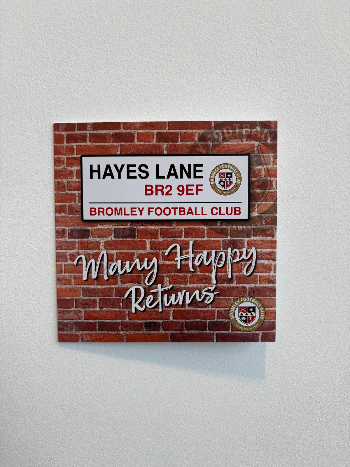 Bromley FC Celebration Cards