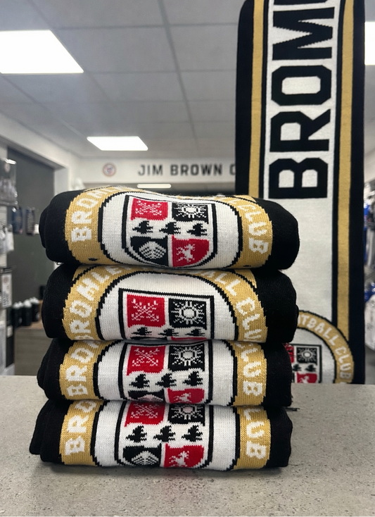 Bromley FC Black and White Scarf